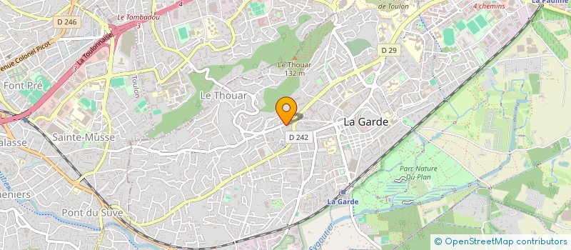 localisation de l'entreprise SCI JAPACA  LA GARDE