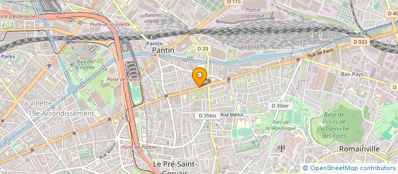 localisation de l'entreprise SCI JAPAM à PANTIN