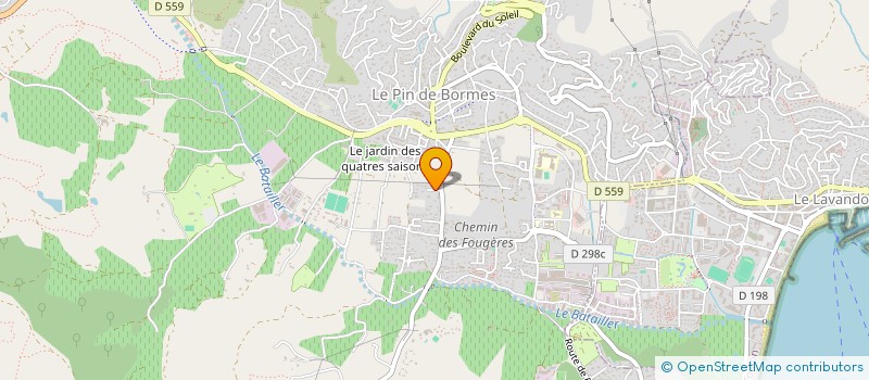 localisation de l'entreprise SCI JAPAUDAN  BORMES-LES-MIMOSAS