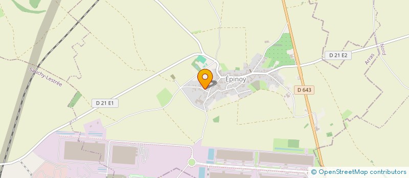 localisation de l'entreprise SCI JAPB  EPINOY