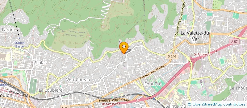 localisation de l'entreprise SCI JAPI  TOULON