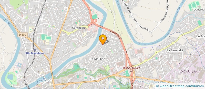 localisation de l'entreprise SCI JAPI à ALBI