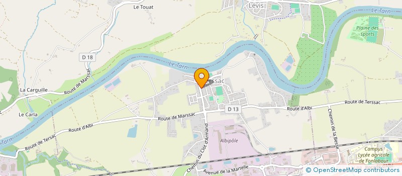 localisation de l'entreprise SCI JAPI  TERSSAC