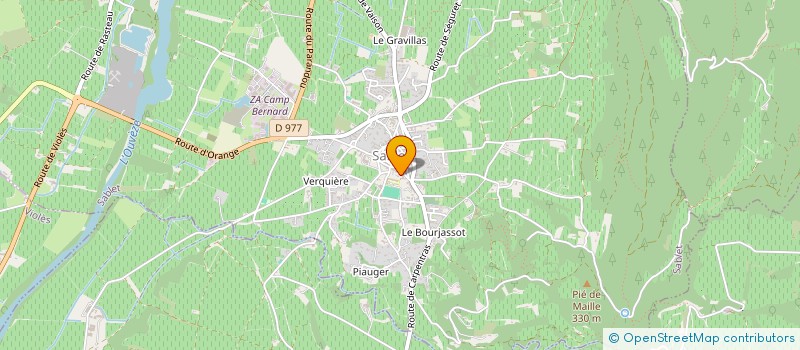 localisation de l'entreprise SCI JAPI  SABLET