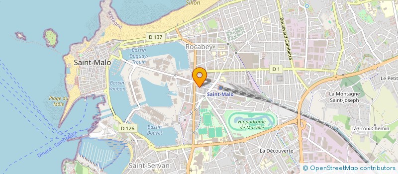 localisation de l'entreprise SCI JAPPELOUP  SAINT-MALO