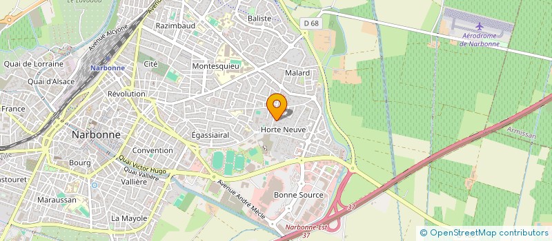 localisation de l'entreprise SCI JAPRI  NARBONNE