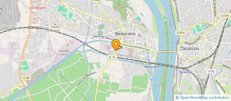 localisation de l'entreprise SCI JAPY  BEAUCAIRE