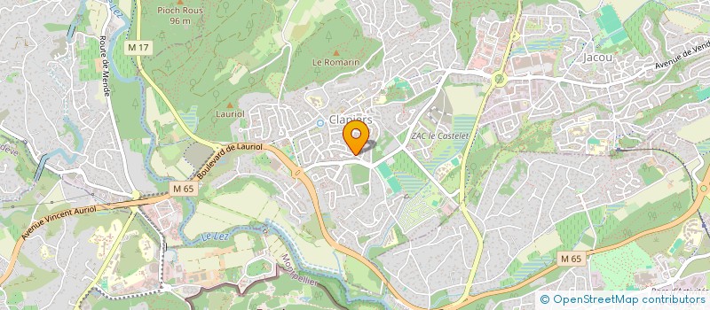 localisation de l'entreprise SCI JAR  CLAPIERS