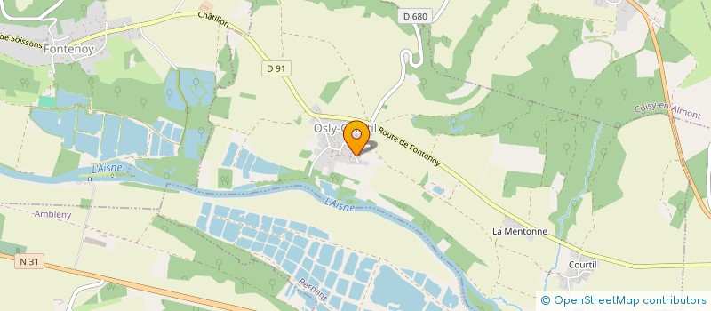 localisation de l'entreprise SCI JARANOWSKI  OSLY-COURTIL