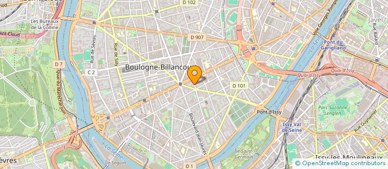 localisation de l'entreprise SCI JARAT-ALLARD à BOULOGNE-BILLANCOURT