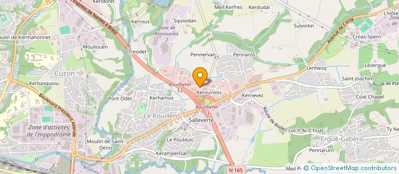 localisation de l'entreprise SCI JARC  ERGUE-GABERIC