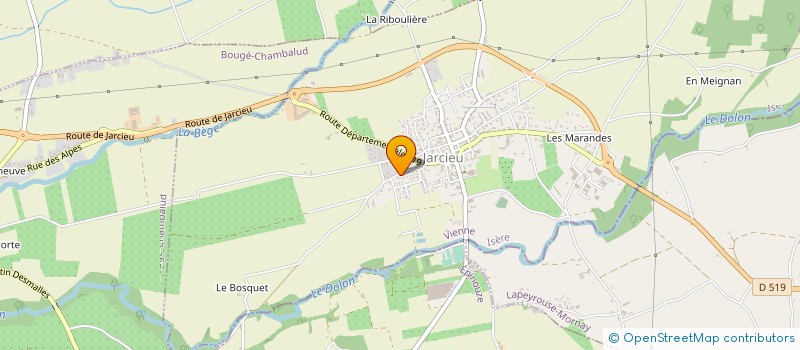 localisation de l'entreprise SCI JARCIEU SANTE  JARCIEU