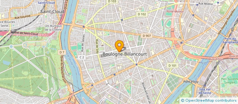 localisation de l'entreprise SCI JARDECO à BOULOGNE-BILLANCOURT