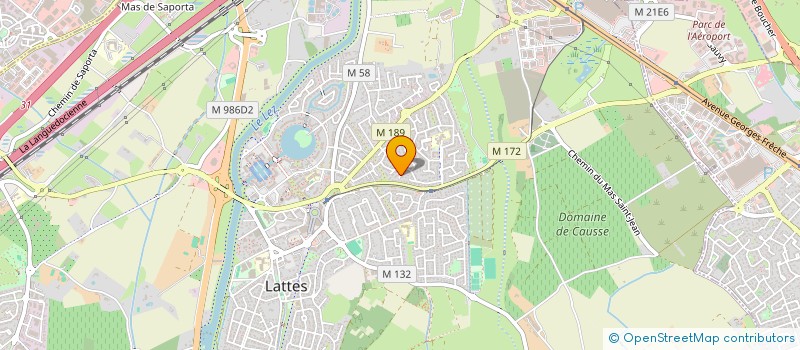 localisation de l'entreprise SCI JARDIN à LATTES