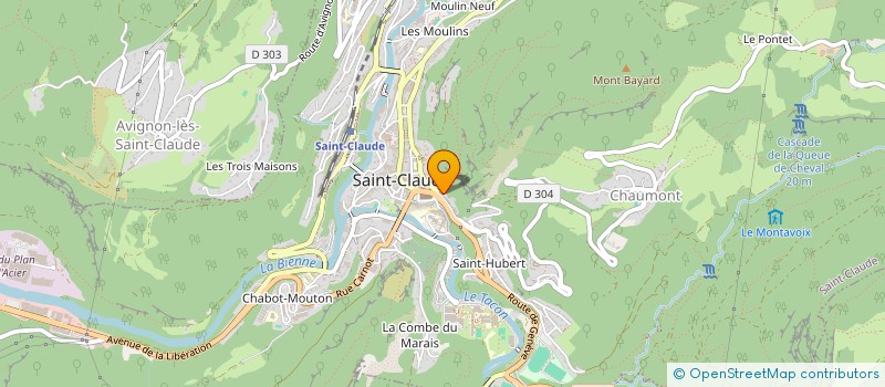 localisation de l'entreprise SCI JARDIN A JULES  SAINT-CLAUDE