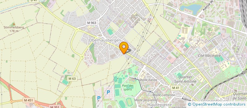 localisation de l'entreprise SCI JARDIN D'ALICE  OBERHAUSBERGEN