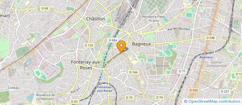 localisation de l'entreprise SCI JARDIN DE LA ROSERAIE à FONTENAY-AUX-ROSES