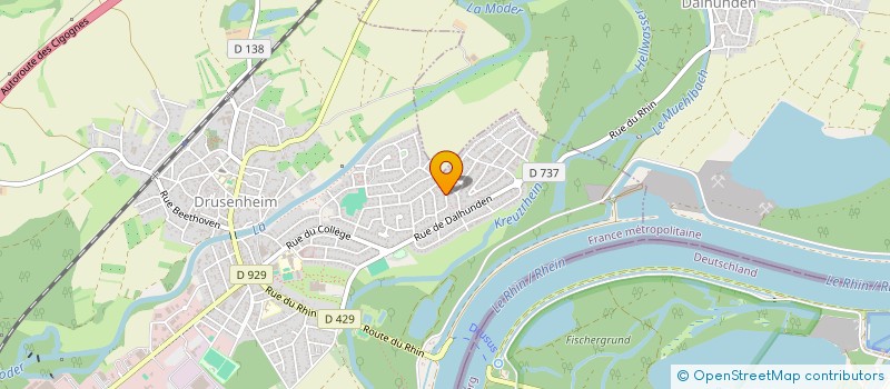 localisation de l'entreprise SCI JARDIN DES FLEURS  DRUSENHEIM