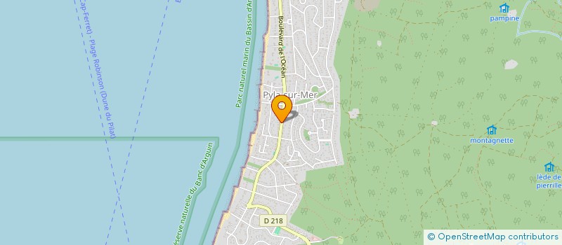 localisation de l'entreprise SCI JARDIN DU BRAOU à LA TESTE-DE-BUCH