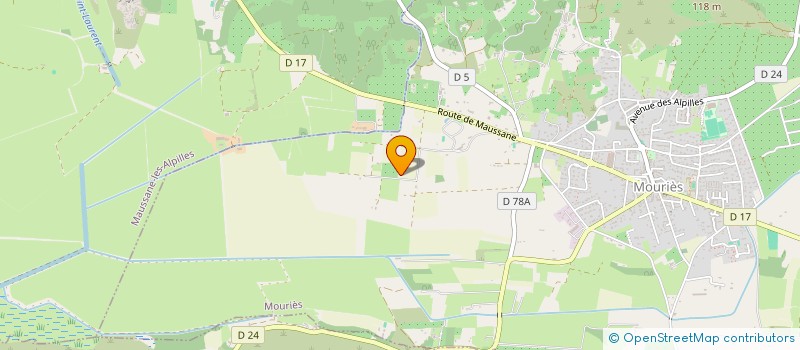 localisation de l'entreprise SCI JARDIN DU SOLEIL  MOURIES