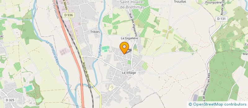 localisation de l'entreprise SCI JARDIN EXOTIQUE  SAINT-HILAIRE-DE-BRETHMAS