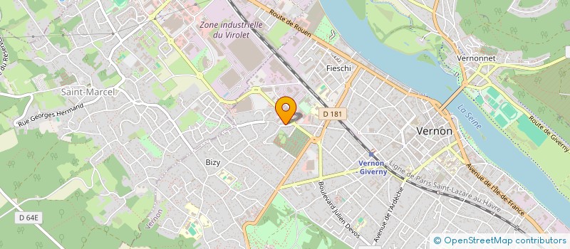 localisation de l'entreprise SCI JARDIN PUBLIC  VERNON