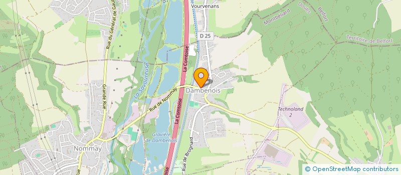 localisation de l'entreprise SCI JARDINAGE DAMBENOIS  DAMBENOIS