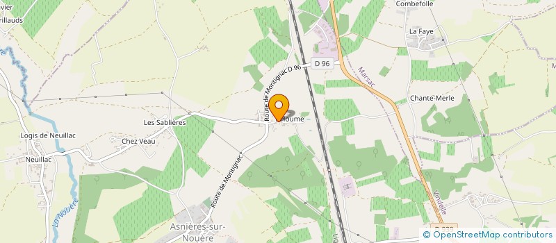 localisation de l'entreprise SCI JARDINS D'ANTOINE à ASNIERES-SUR-NOUERE