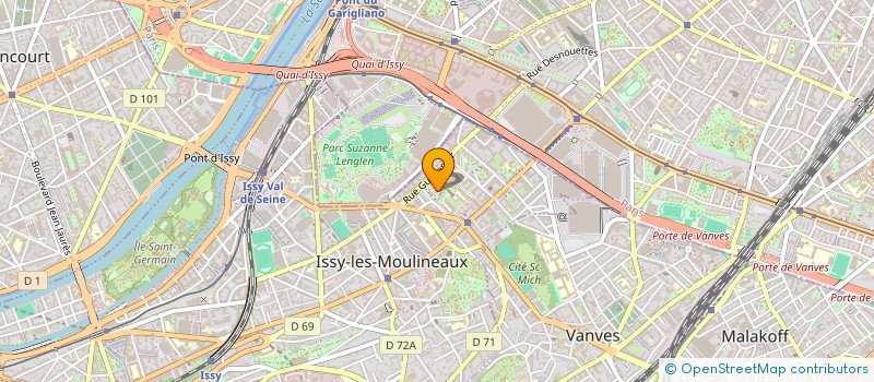 localisation de l'entreprise SCI JARDINS DE PALESTINE à ISSY-LES-MOULINEAUX