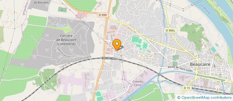 localisation de l'entreprise SCI JARDINS DES LILAS  BEAUCAIRE