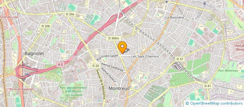 localisation de l'entreprise SCI JARDINS SAINT GEORGES  MONTREUIL