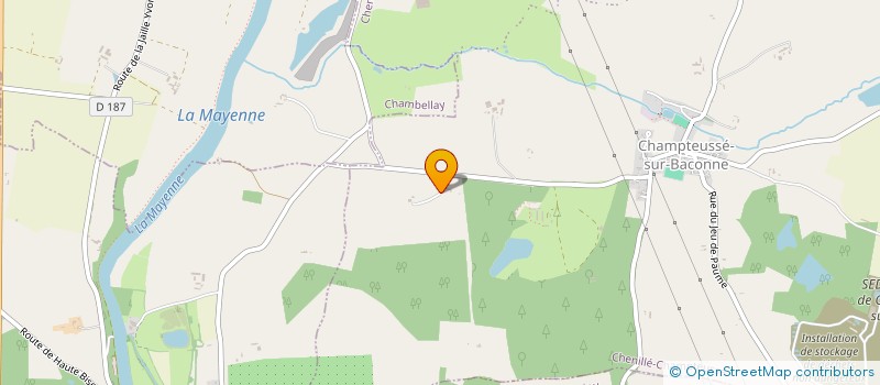 localisation de l'entreprise SCI JARDINS VAUTIBAULT  CHENILLE-CHAMPTEUSSE