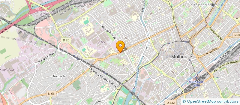 localisation de l'entreprise SCI JARDON  MULHOUSE