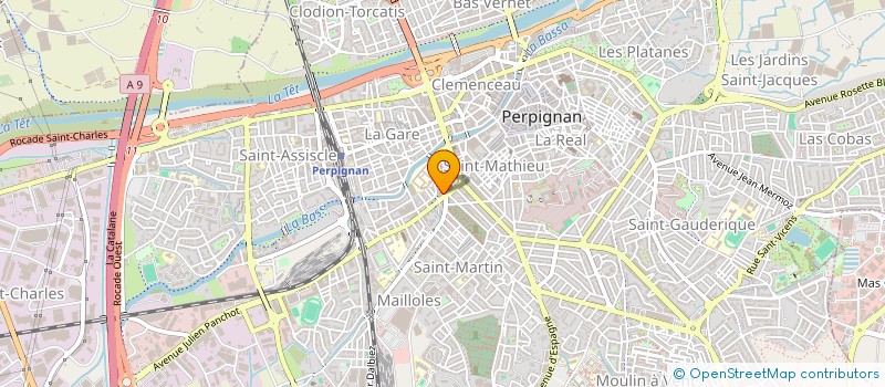 localisation de l'entreprise SCI JAREVA à PERPIGNAN