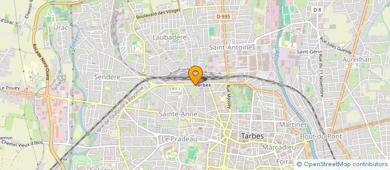 localisation de l'entreprise SCI JARI  TARBES