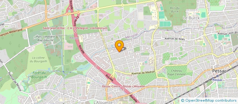 localisation de l'entreprise SCI JARIMMO BORDEAUX  PESSAC