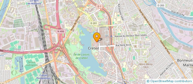 localisation de l'entreprise SCI JARIMO à CRETEIL