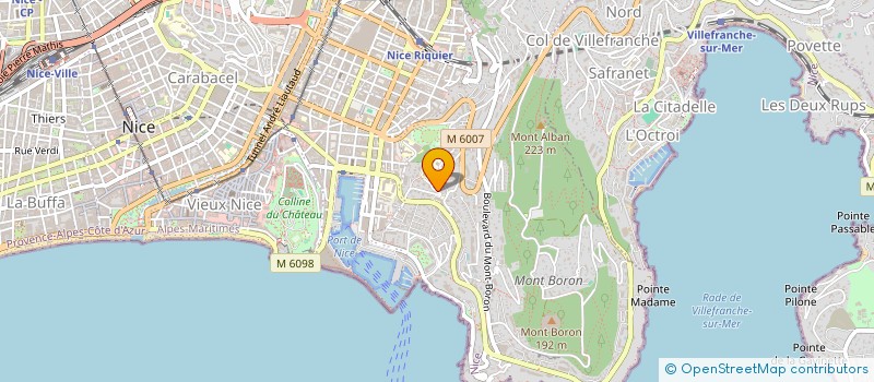 localisation de l'entreprise SCI JARLINOUTOUS à NICE