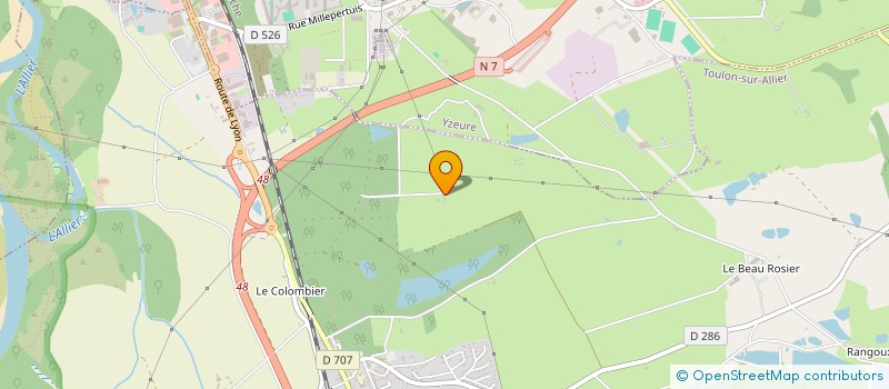 localisation de l'entreprise SCI JARLLIS  TOULON-SUR-ALLIER