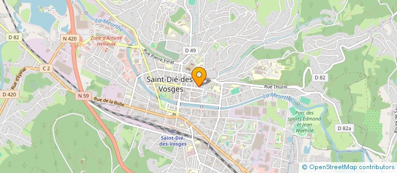 localisation de l'entreprise SCI JARMON à SAINT-DIE-DES-VOSGES