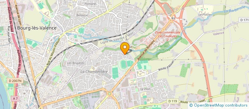 localisation de l'entreprise SCI JARNIAC à VALENCE