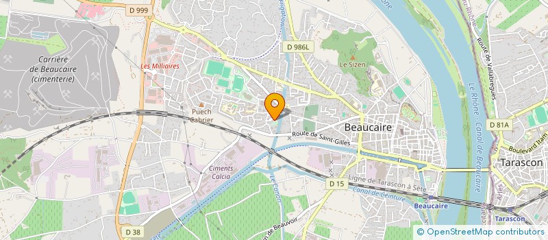 localisation de l'entreprise SCI JARO  BEAUCAIRE