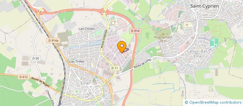 localisation de l'entreprise SCI JARO  ELNE
