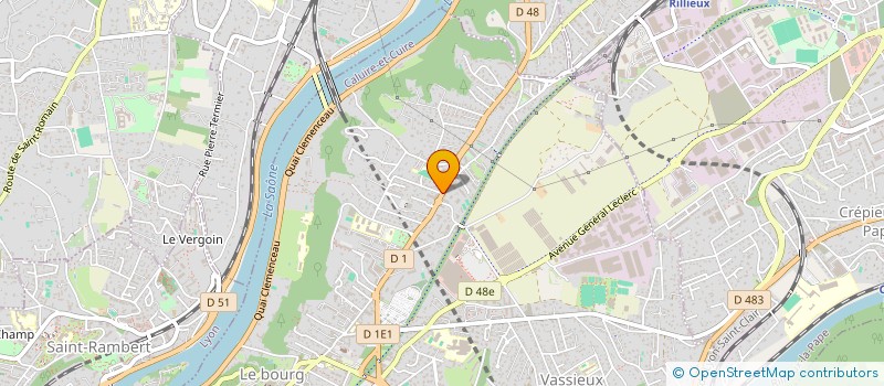 localisation de l'entreprise SCI JAROU  CALUIRE-ET-CUIRE