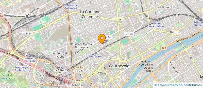 localisation de l'entreprise SCI JARROSSON MAD à COURBEVOIE