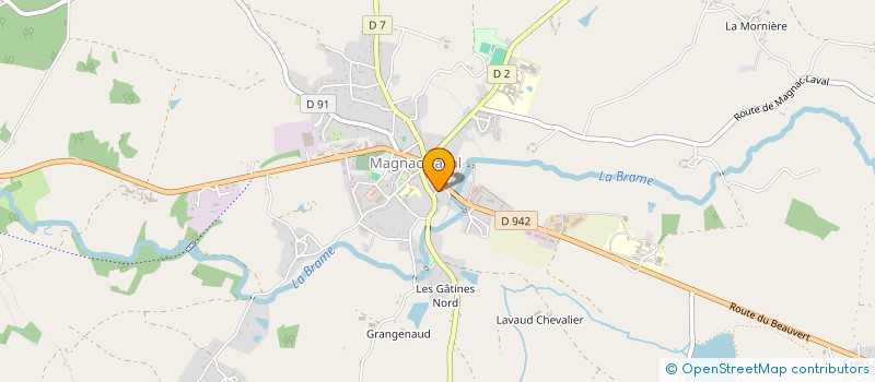 localisation de l'entreprise SCI JARRY  MAGNAC-LAVAL