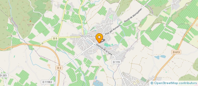 localisation de l'entreprise SCI JARS  MONTBAZIN