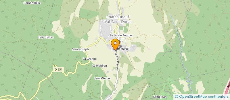localisation de l'entreprise SCI JAS DE PEGUIER à CHATEAUNEUF-VAL-SAINT-DONAT