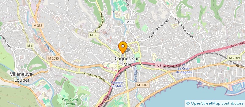 localisation de l'entreprise SCI JASA à CAGNES SUR MER