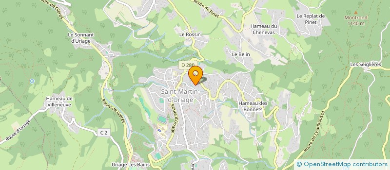 localisation de l'entreprise SCI JASA  SAINT-MARTIN-D'URIAGE